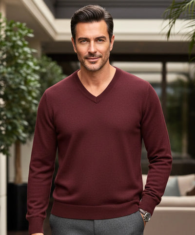 Comprar suéter masculino tricot gola V barato ou em promoção