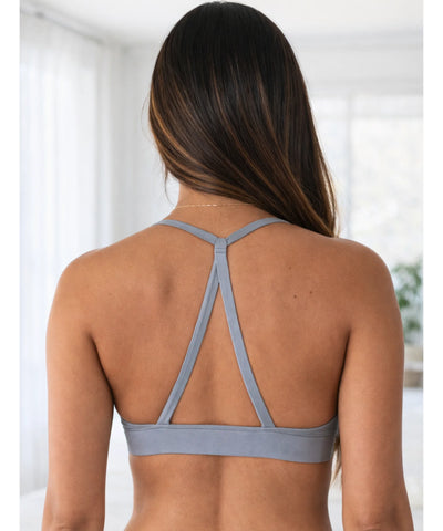 Comprar top feminino fitness alças cruzadas academia sustentação média treino confortável barato promoção