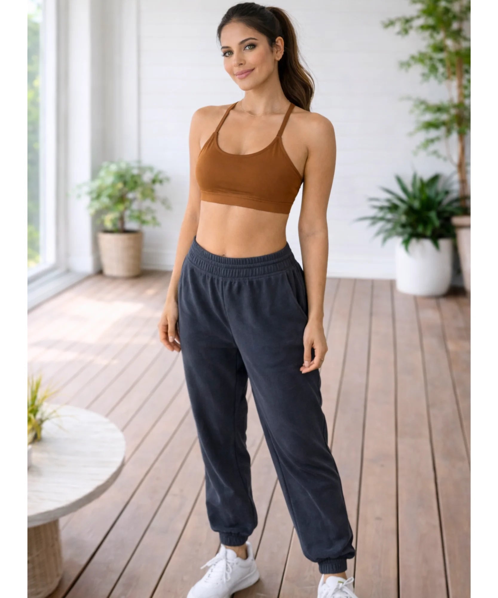 Comprar top feminino fitness alças cruzadas academia sustentação média treino confortável barato promoção