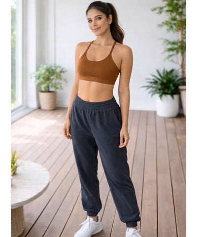 Comprar top feminino fitness alças cruzadas academia sustentação média treino confortável barato promoção