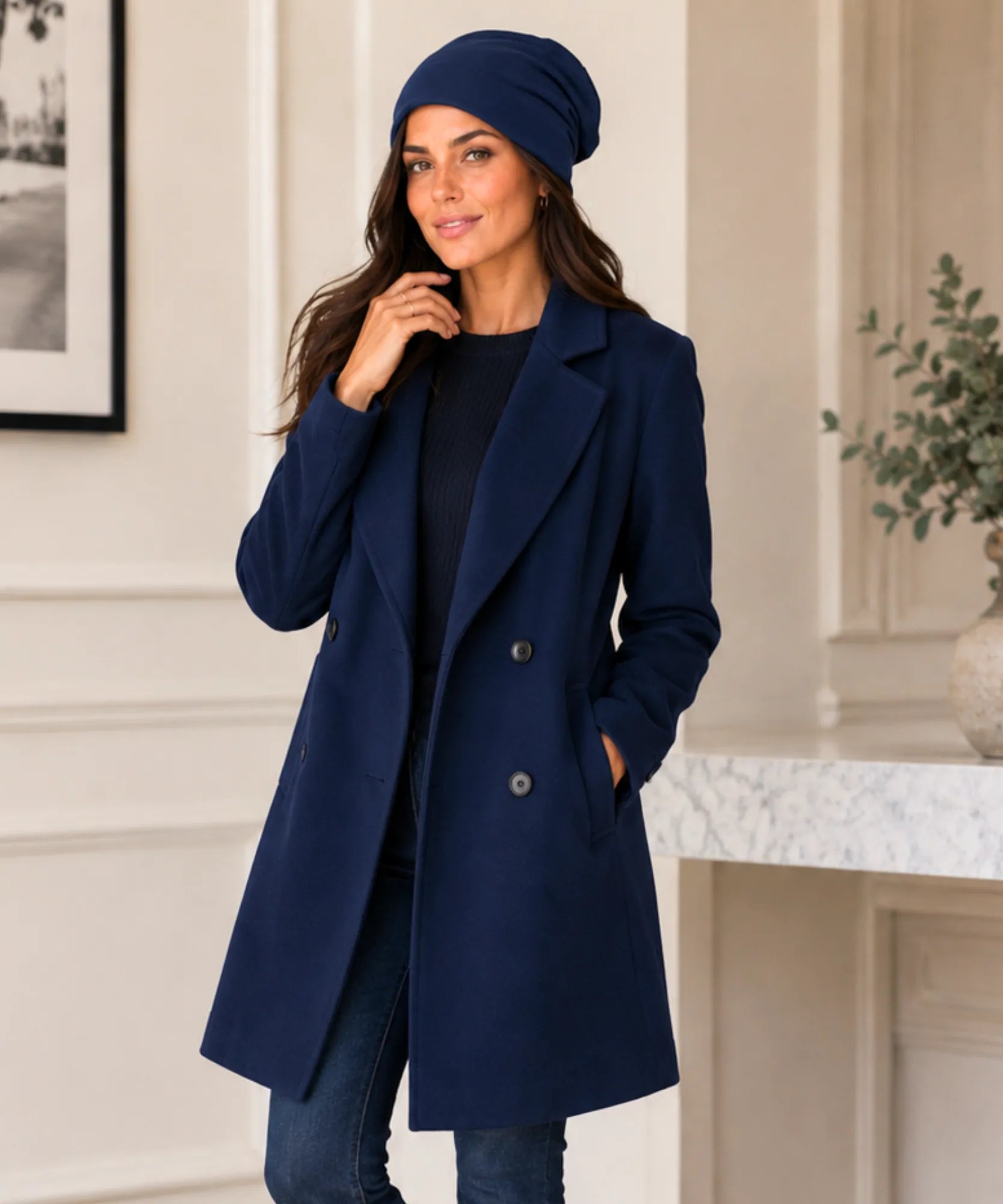 Comprar touca feminina oversized malha lisa leve elástica inverno verão em promoção ANELLIMN