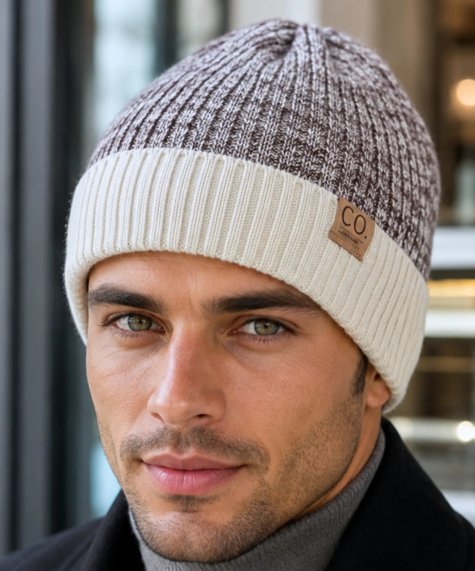 Comprar touca masculina tricot forro peluciado quente confortável inverno casual premium barata em promoção Anellimn