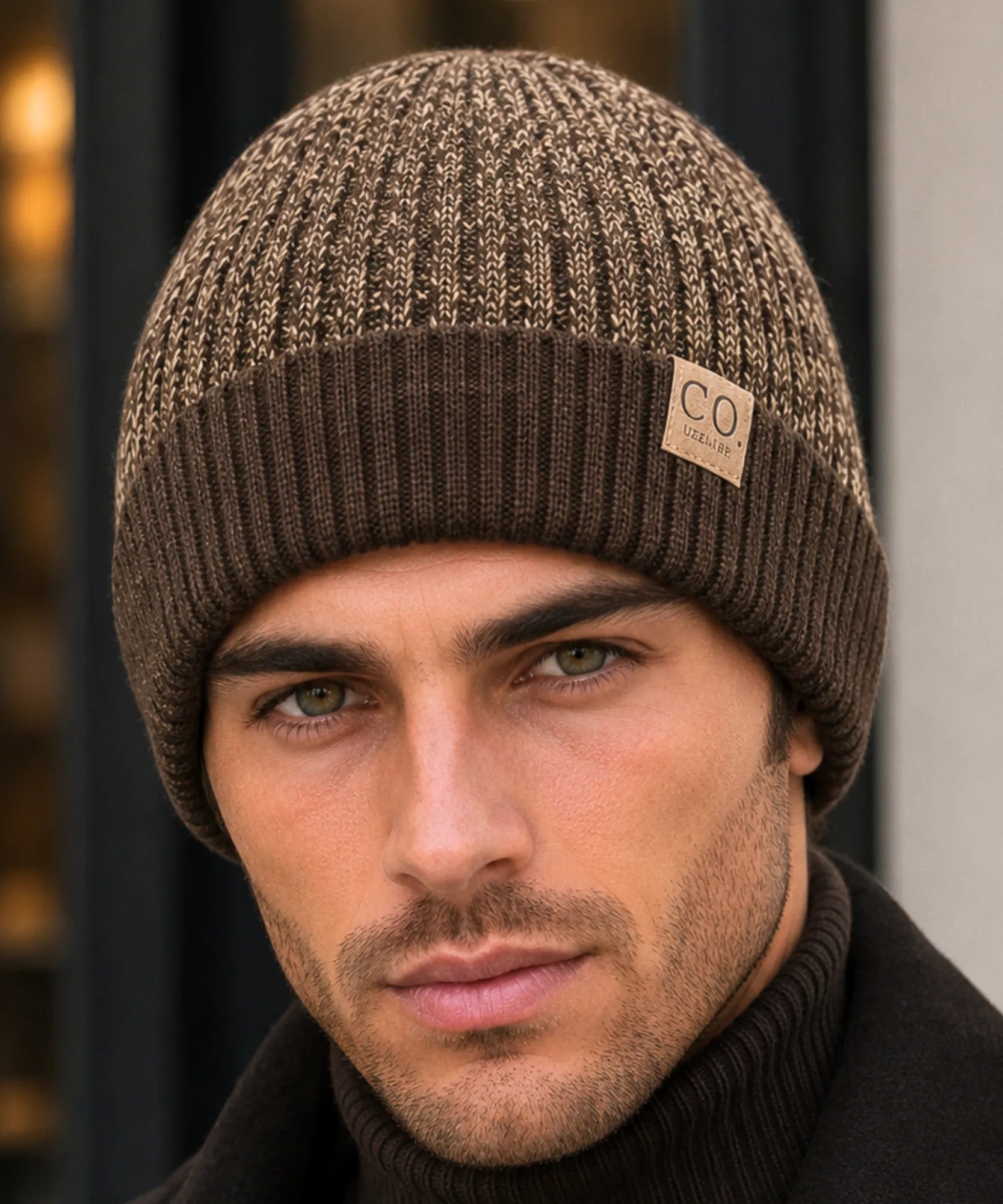 Comprar touca masculina tricot forro peluciado quente confortável inverno casual premium barata em promoção Anellimn