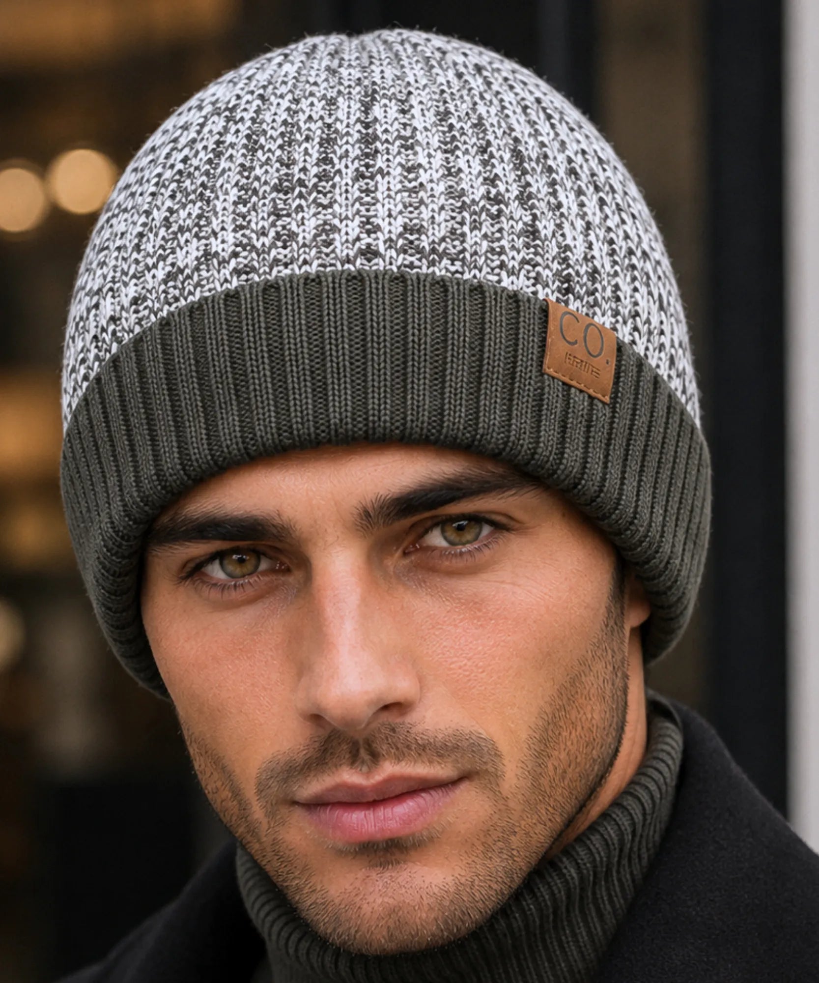 Comprar touca masculina tricot forro peluciado quente confortável inverno casual premium barata em promoção Anellimn