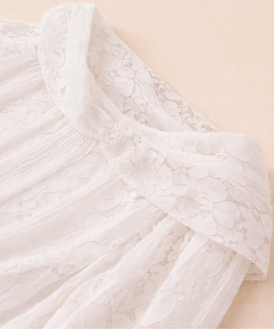 Comprar vestido branco longo renda tomara que caia sereia elegante para casamento civil barato ANELLIMN