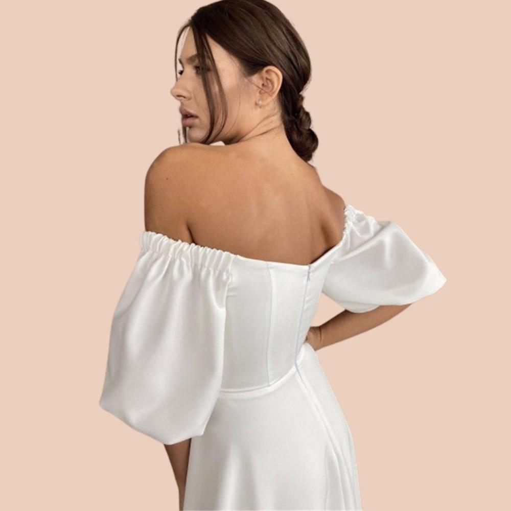 Anellimn comprar melhor vestido casamento civil curto barato vestido de noiva preço