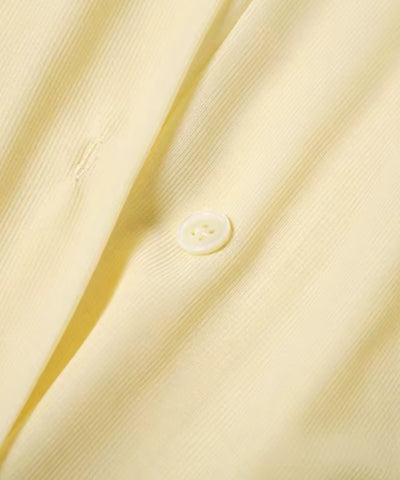 Comprar vestido chemise curto amarelo barato Anellimn