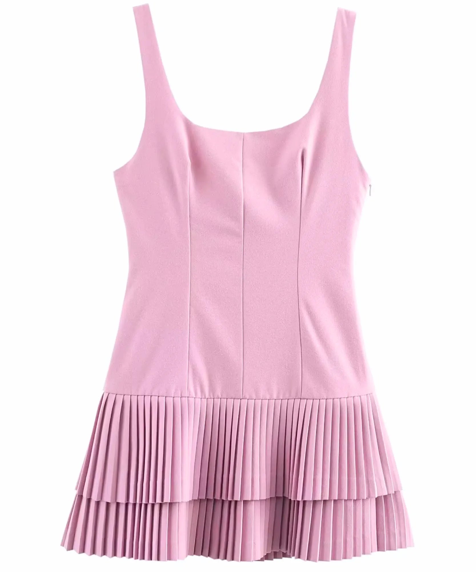 Comprar vestido curto feminino alfaiataria babados plissados festa social elegante verão barato ou em promoção ZARA
