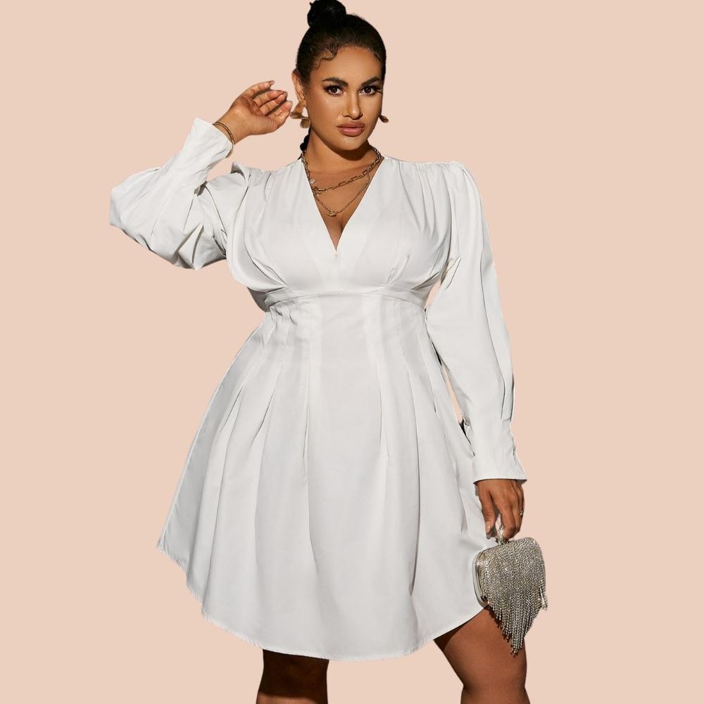 Anellimn comprar melhor vestido de festa plus size curto barato vestido plus size preço