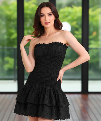 Vestido Feminino Curto Laise Boho Casual Verão | Chloe