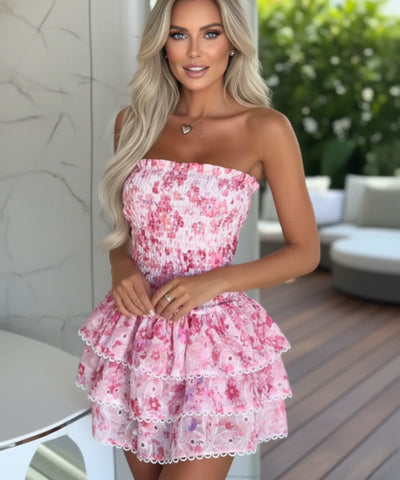 Vestido Feminino Curto Laise Boho Casual Verão | Chloe