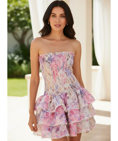 Vestido Feminino Curto Laise Boho Casual Verão | Chloe