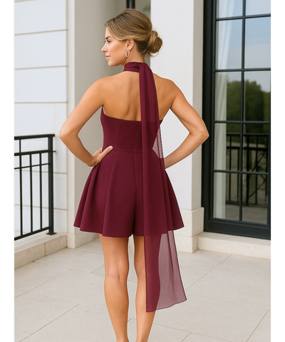 Vestido de Festa Curto Tomara Que Caia Godê Elegante | Tassi