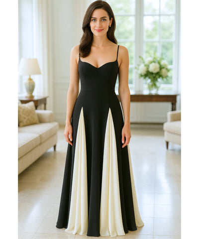 Vestido de Festa Longo Bicolor Casamento Formatura | Leah