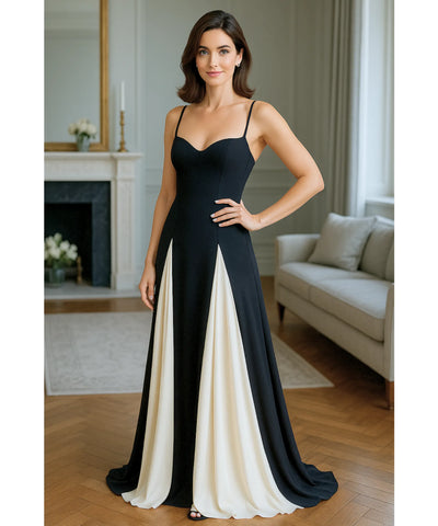 Vestido de Festa Longo Bicolor Casamento Formatura | Leah