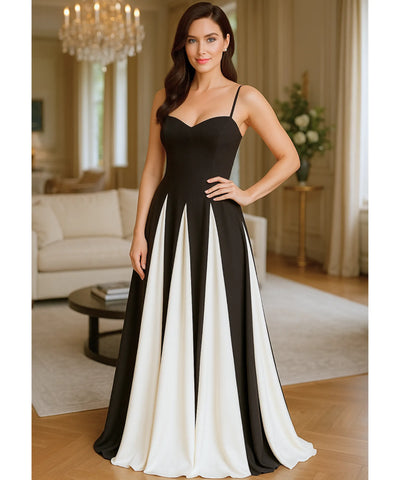 Vestido de Festa Longo Bicolor Casamento Formatura | Leah