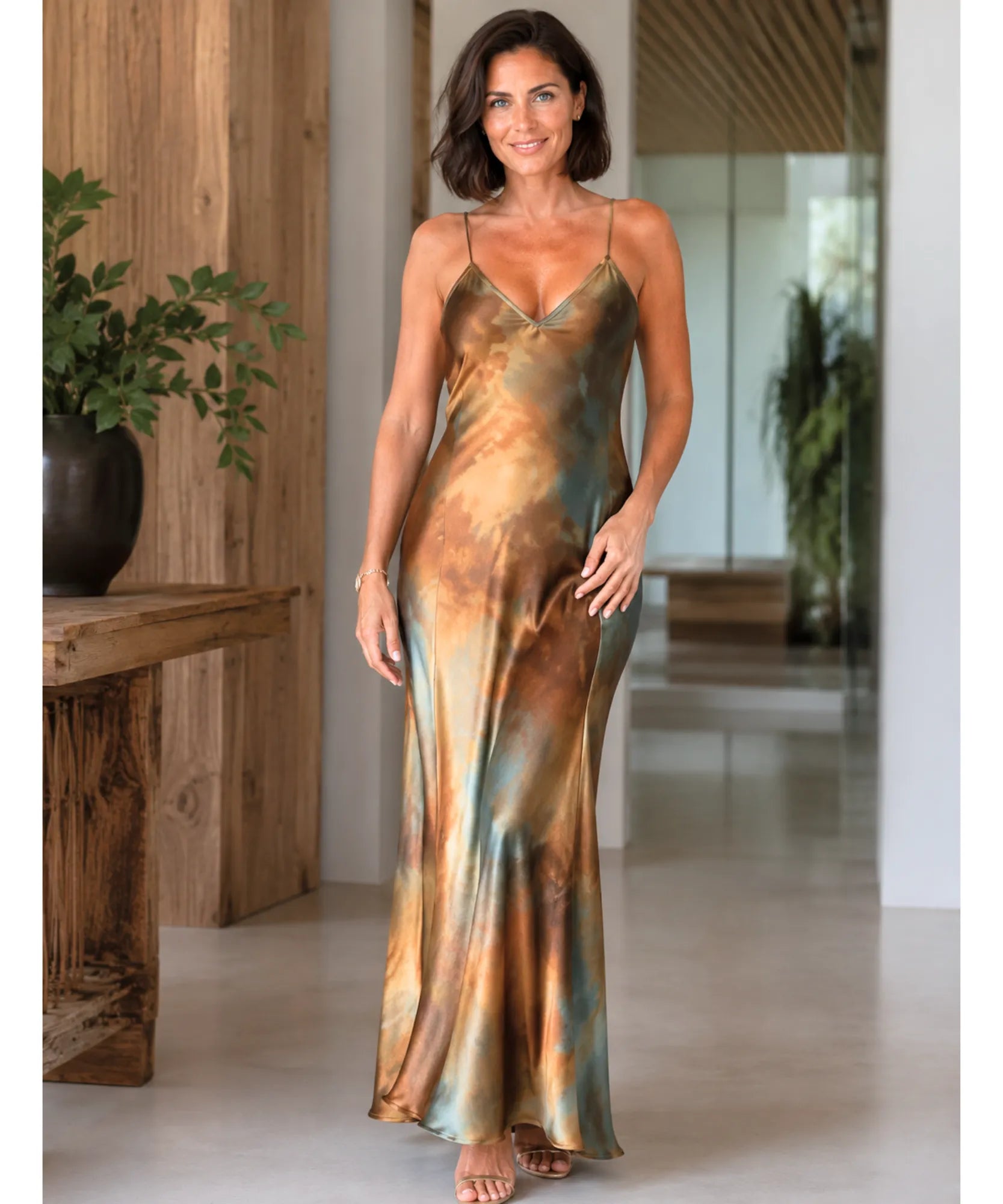 Comprar vestido indiano longo boho tie dye para casamento dia e eventos especiais com estampa artesanal exclusiva em promoção ANELLIMN