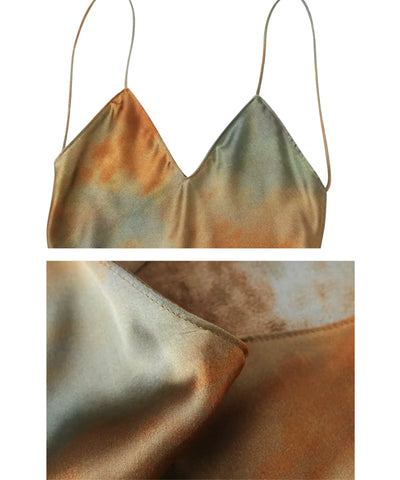 Comprar vestido indiano longo boho tie dye para casamento dia e eventos especiais com estampa artesanal exclusiva em promoção ANELLIMN