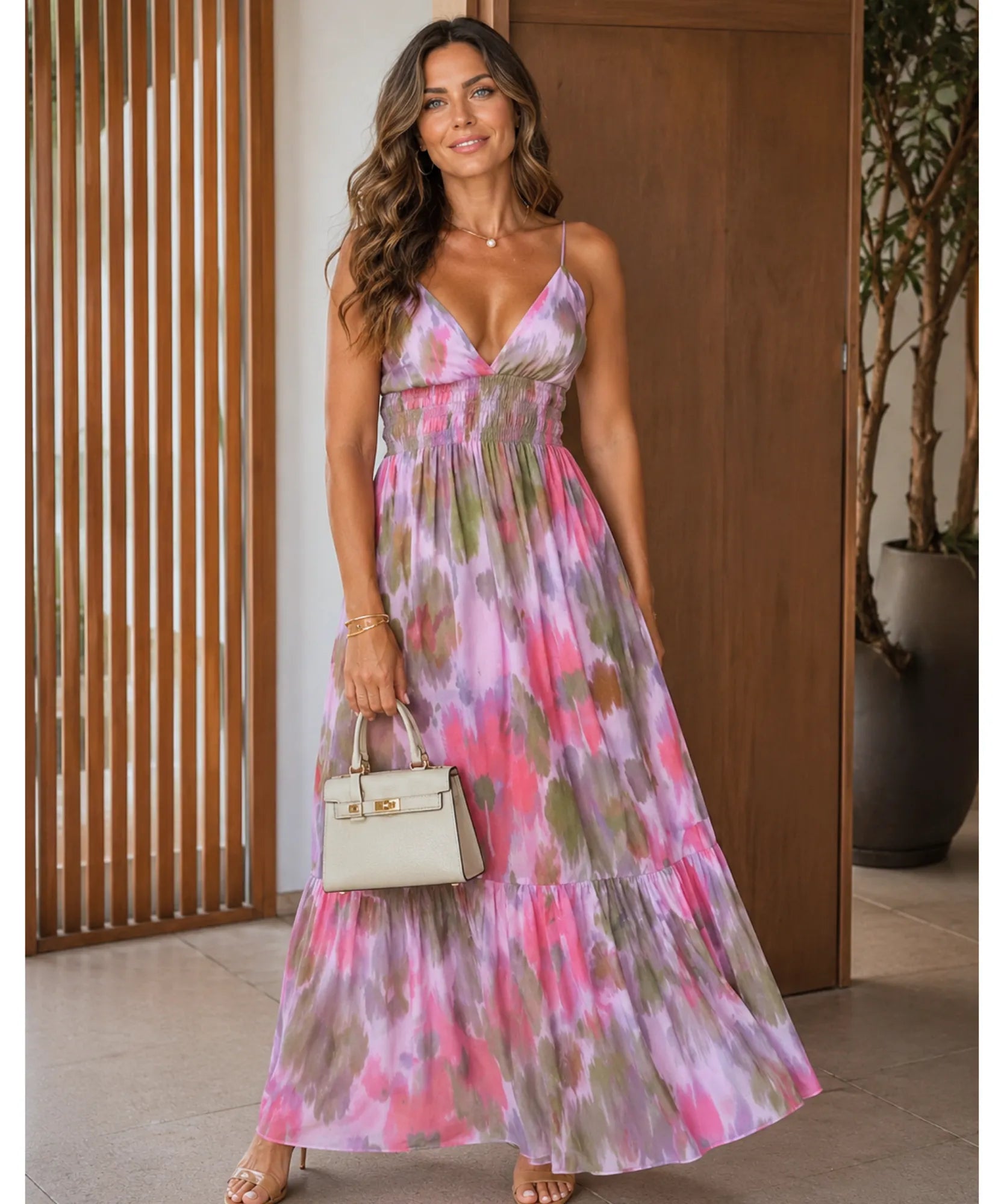 Comprar Vestido Longo Boho Elegante para Casamento de Dia barato -  ANELLIMN