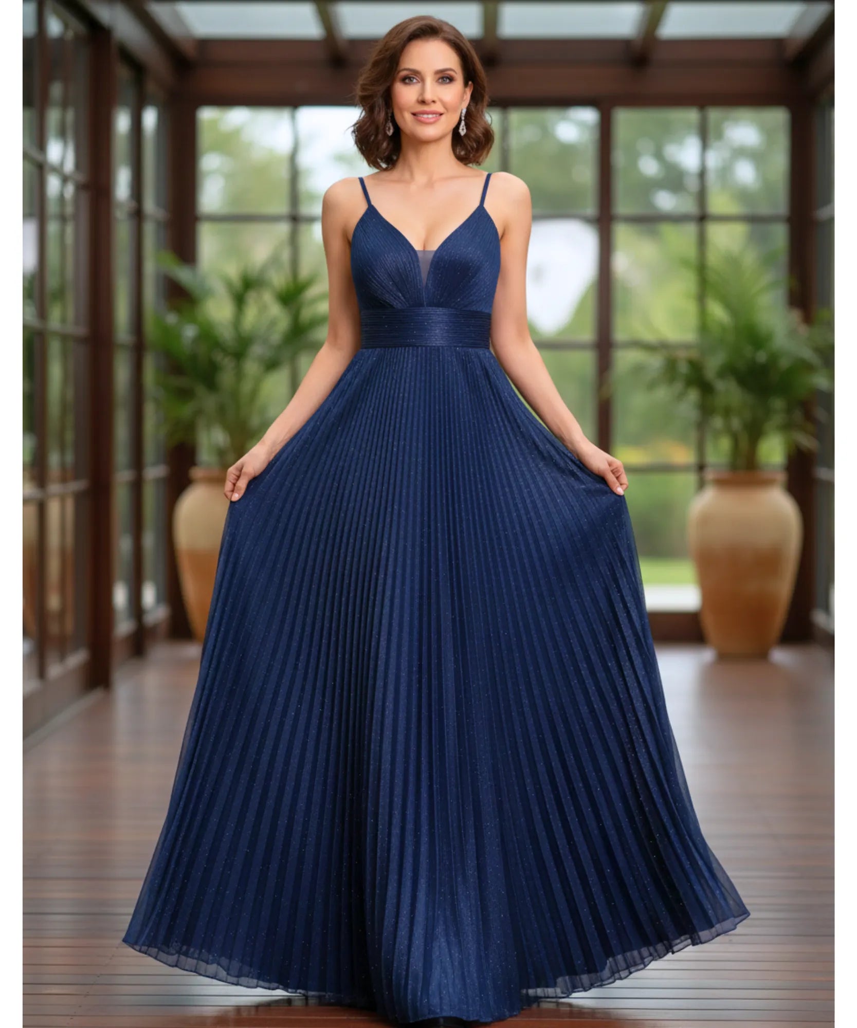 Comprar vestido longo de festa verde oliva madrinha casamentos e formatura em promoção LADY DRESS