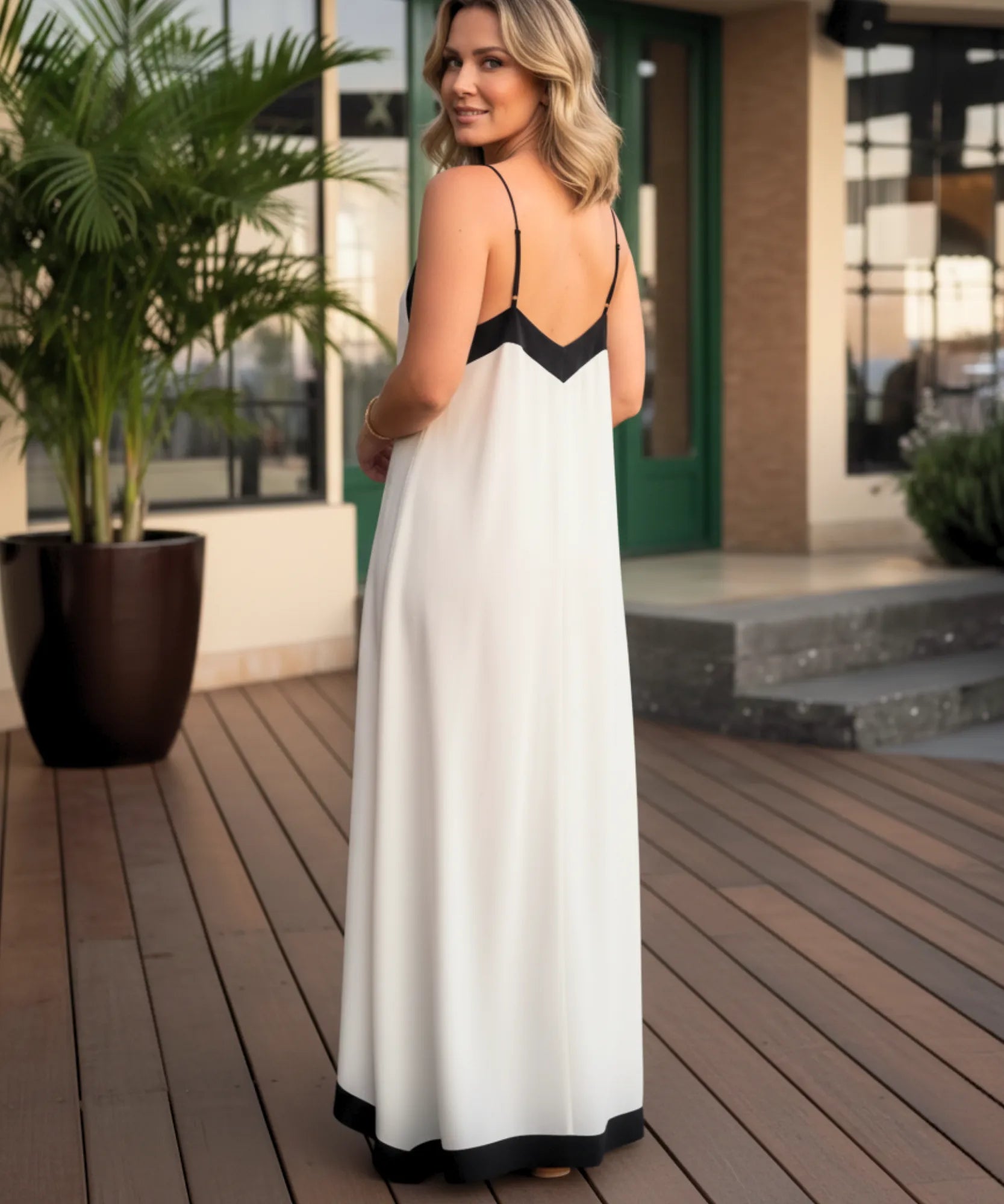 Comprar Vestido Longo Elegante Boho com Alças Finas casamento dia formatura barato em promoção ZARA