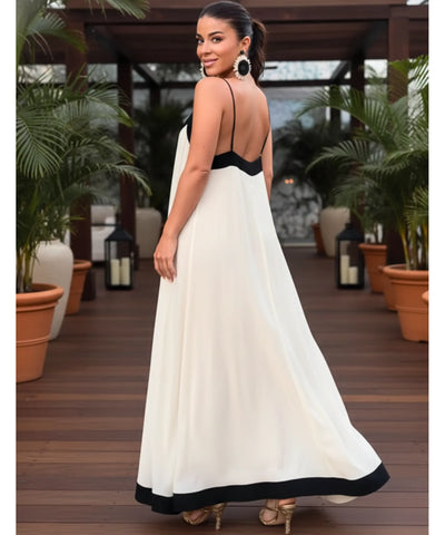 Comprar Vestido Longo Elegante Boho com Alças Finas casamento dia formatura barato em promoção ZARA