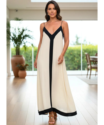 Comprar Vestido Longo Elegante Boho com Alças Finas casamento dia formatura barato em promoção ZARA