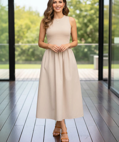 Comprar vestido longo feminino canelado elegante casual básico versátil barato em promoção ZARA