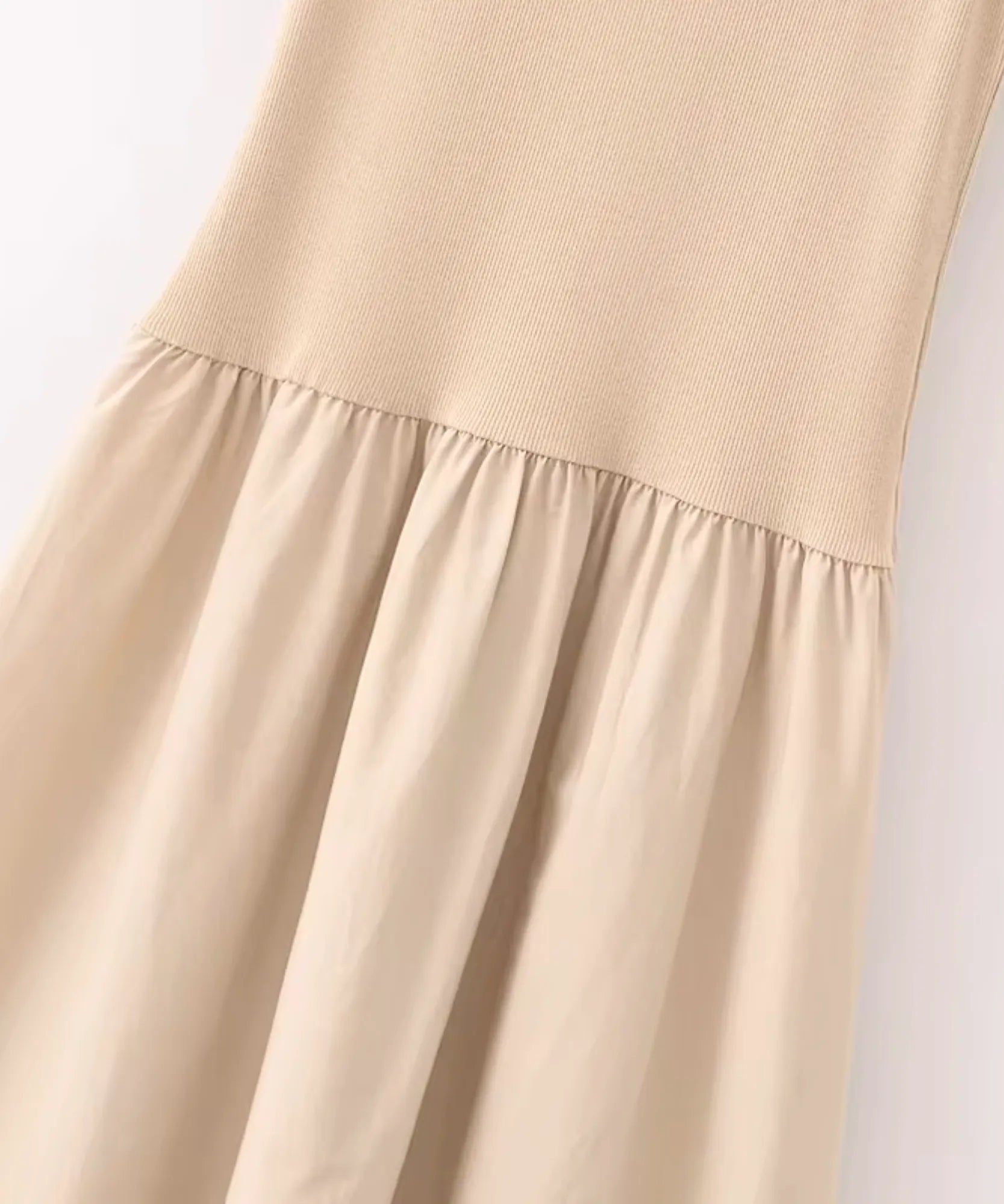 Comprar vestido longo feminino canelado elegante casual básico versátil barato em promoção ZARA