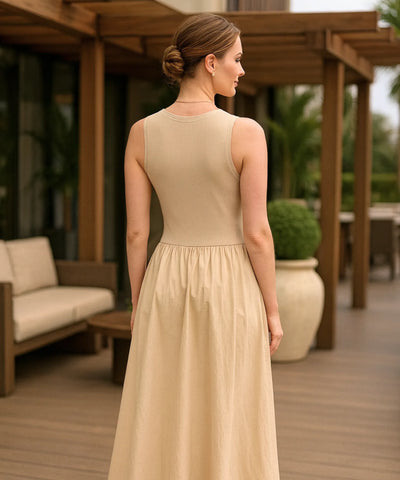 Comprar vestido longo feminino canelado elegante casual básico versátil barato em promoção ZARA
