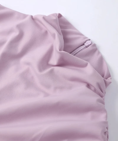 Vestido Longo Feminino Gola Alta Malha Elástica Elegante | Tsia