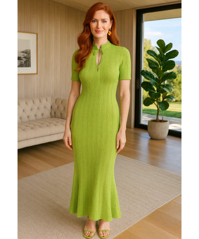 Comprar vestido longo feminino tricot canelado gola alta elegante casual barato em promoção ZARA
