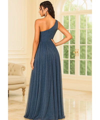 Vestido Longo Festa Um Ombro Só Elegante Formaturas | Marbella