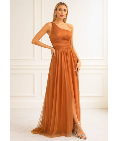 Vestido Longo Festa Um Ombro Só Elegante Formaturas | Marbella