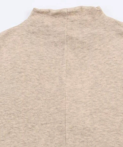Comprar vestido longo malha canelada gola alta elegante para o dia a dia e trabalho em promoção ANELLIMN