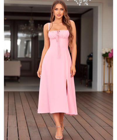 Comprar Vestido Midi com Corset para Casamento e Formatura em promoção - LADY DRESS