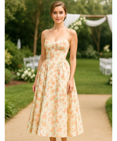Vestido Midi Festa Corset em Zibeline Elegante | Chiara