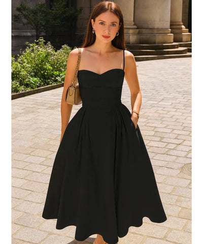 Vestido Midi Festa Corset em Zibeline Elegante | Chiara