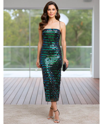 Vestido Elegante Midi para casamentos, formaturas e eventos luxuosos em promoção ZARA