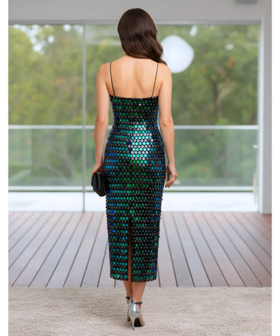 Vestido Elegante Midi para casamentos, formaturas e eventos luxuosos em promoção ZARA