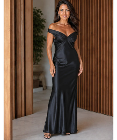 Comprar vestido tomara que caia longo elegante em promoção Anellimn