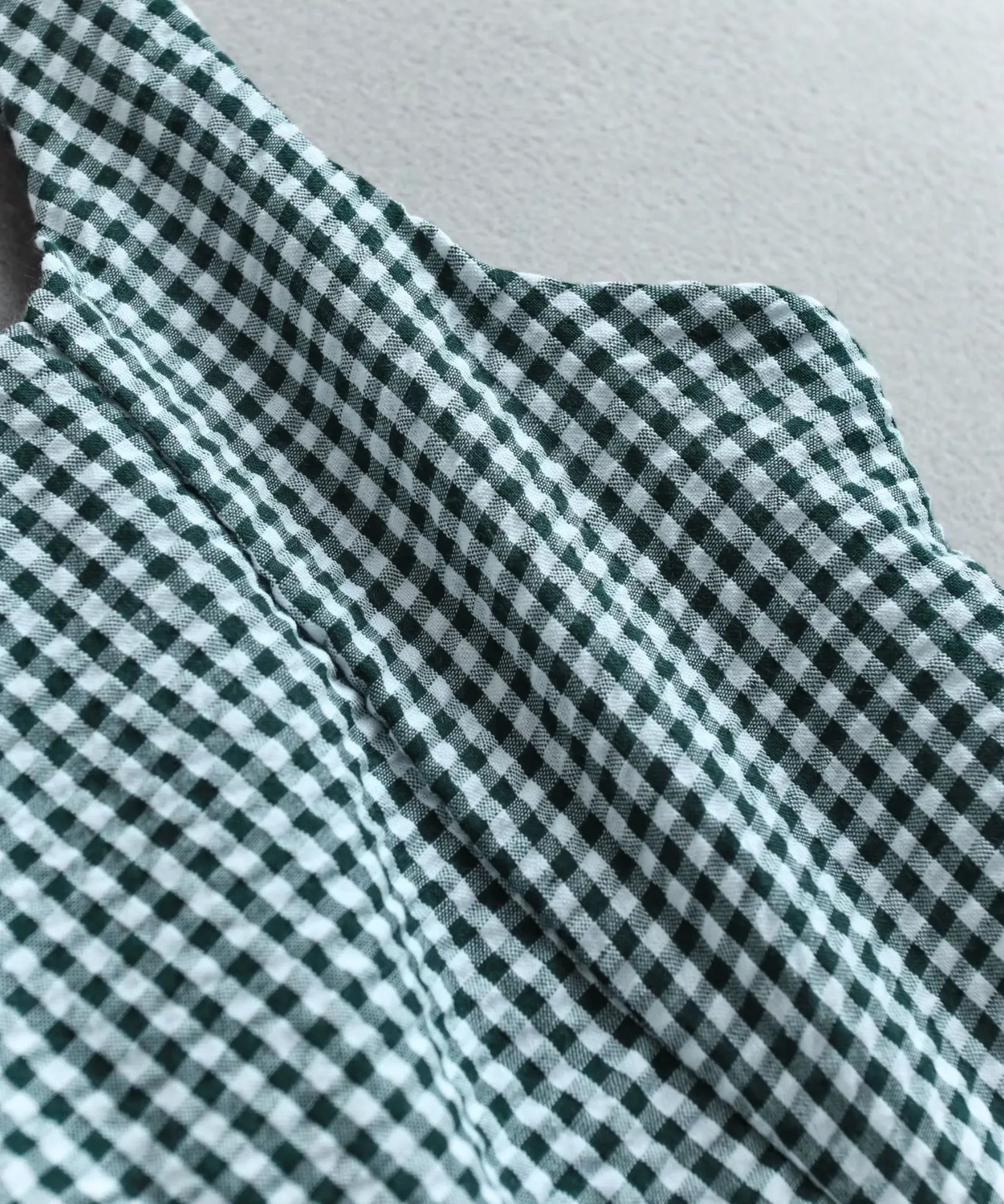 Comprar vestido xadrez feminino verde midi em promoção Anellimn