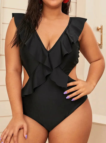 Maiô Plus Size Disfarça Barriga - Perfeito para o Verão e Dias na Praia